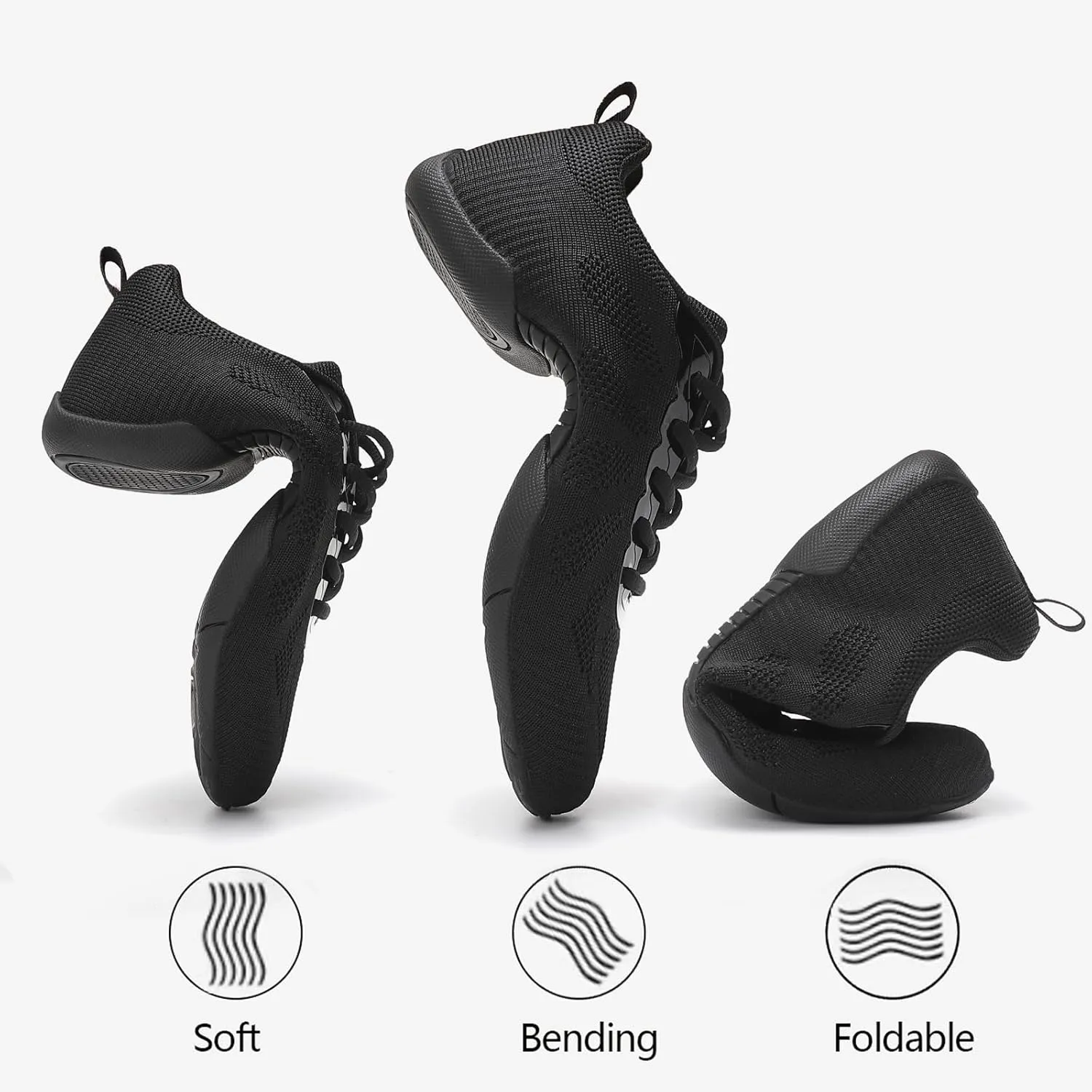 Cheer Shoes Girls Black Cheerleading Dance Shoes Athletic Training Tennis Breathable Youth Competition Cheer Sneakers Little Kid Size 12 to Women 11.5