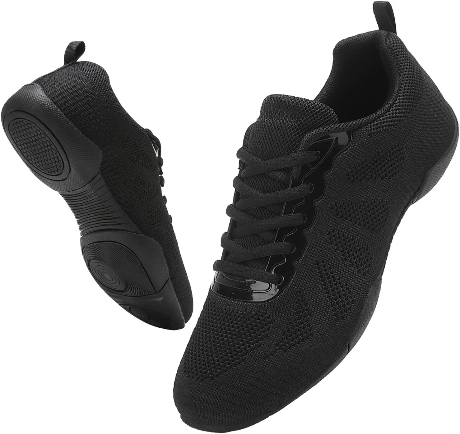 Cheer Shoes Girls Black Cheerleading Dance Shoes Athletic Training Tennis Breathable Youth Competition Cheer Sneakers Little Kid Size 12 to Women 11.5