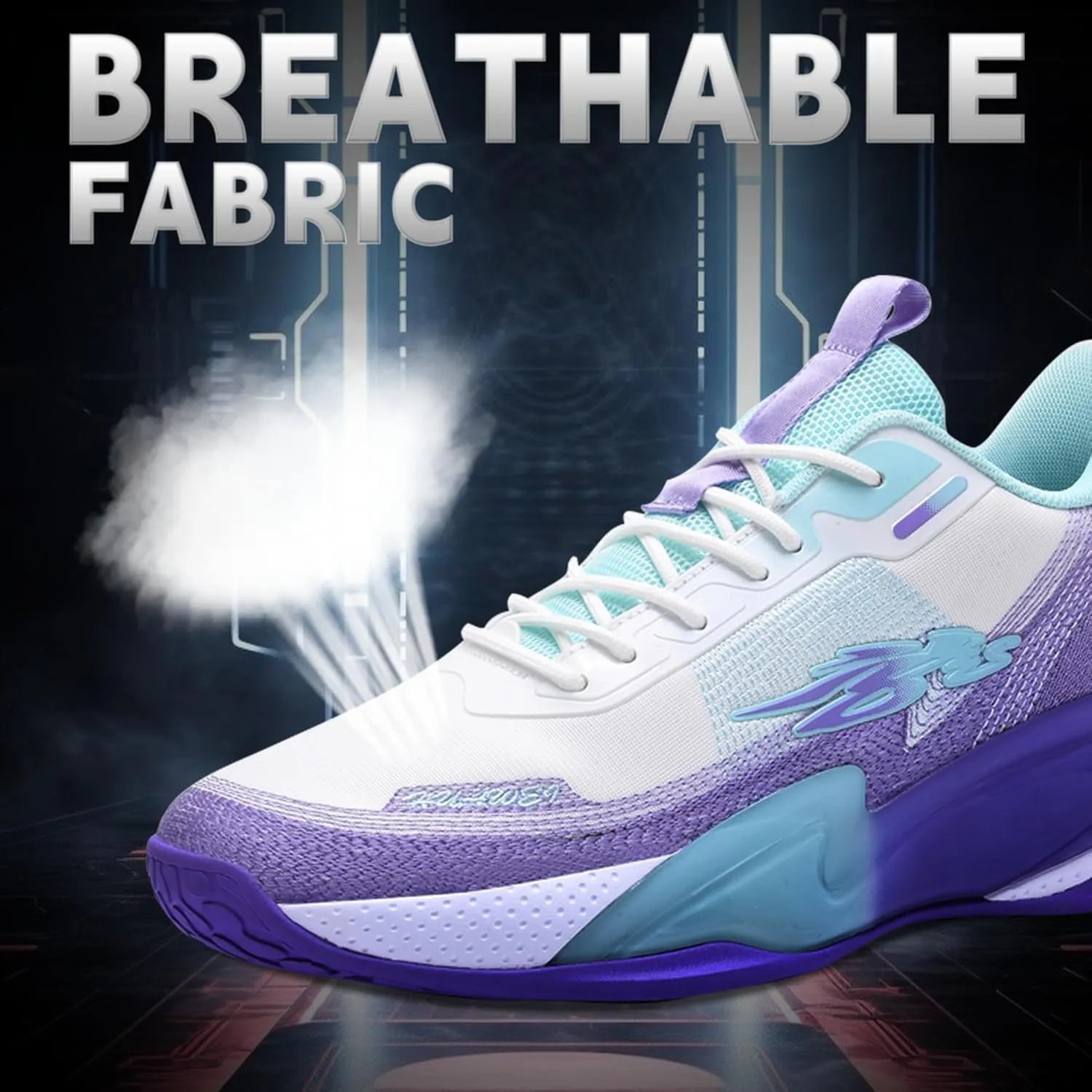 CJSPORX Men Basketball Shoes Non Slip Breathable Outdoor Fashion Sneakers