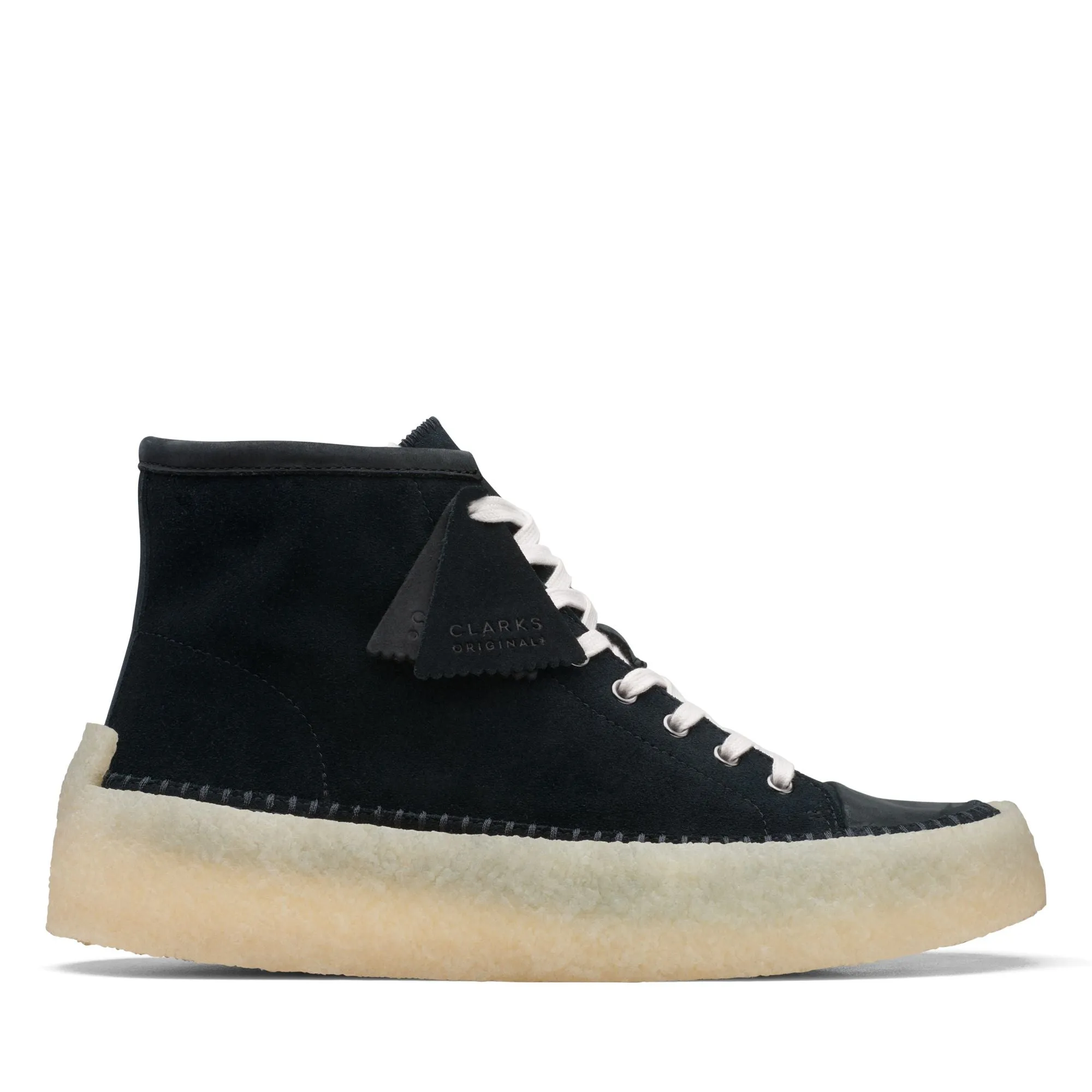 Clarks Originals Caravan Men’s Black Suede Mid Top Shoes 26167697