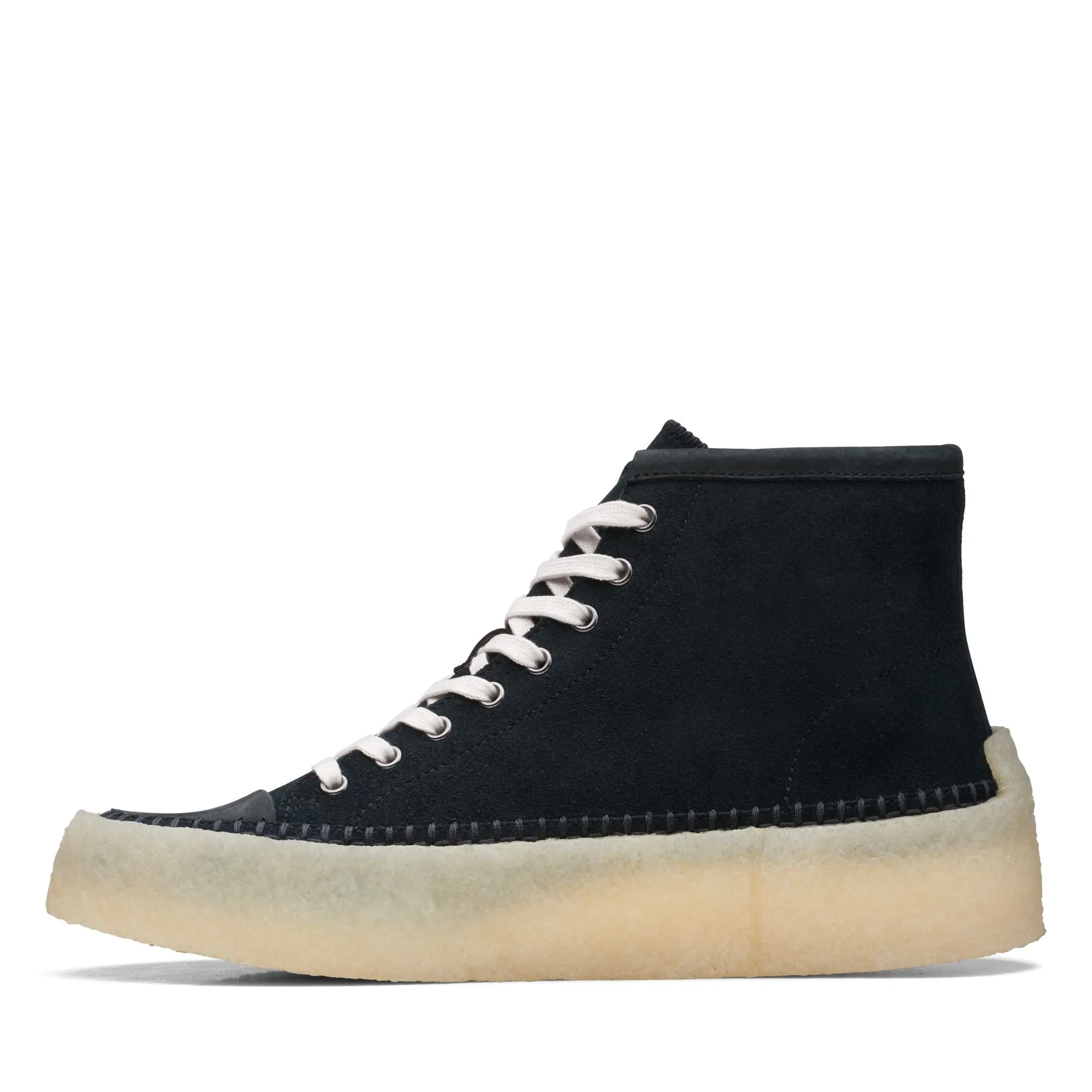 Clarks Originals Caravan Men’s Black Suede Mid Top Shoes 26167697