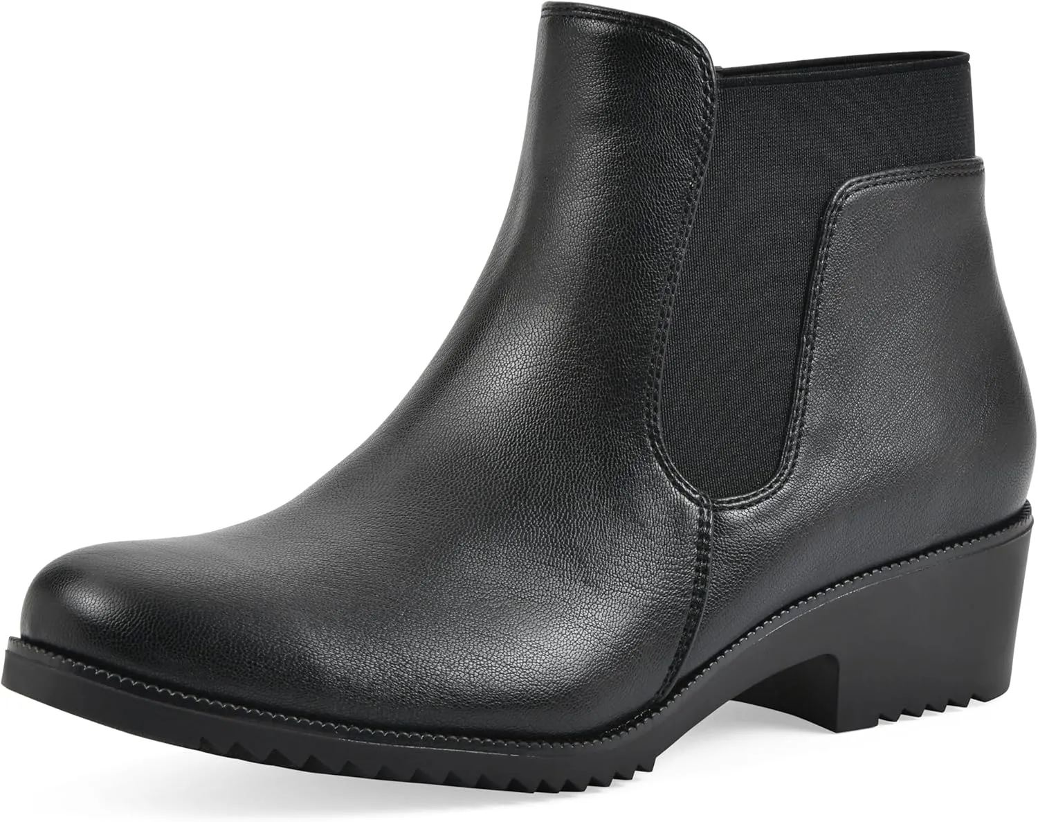 CLIFFS BY WHITE MOUNTAIN Women's Durable Cushioned Block Heeled Ankle Bootie