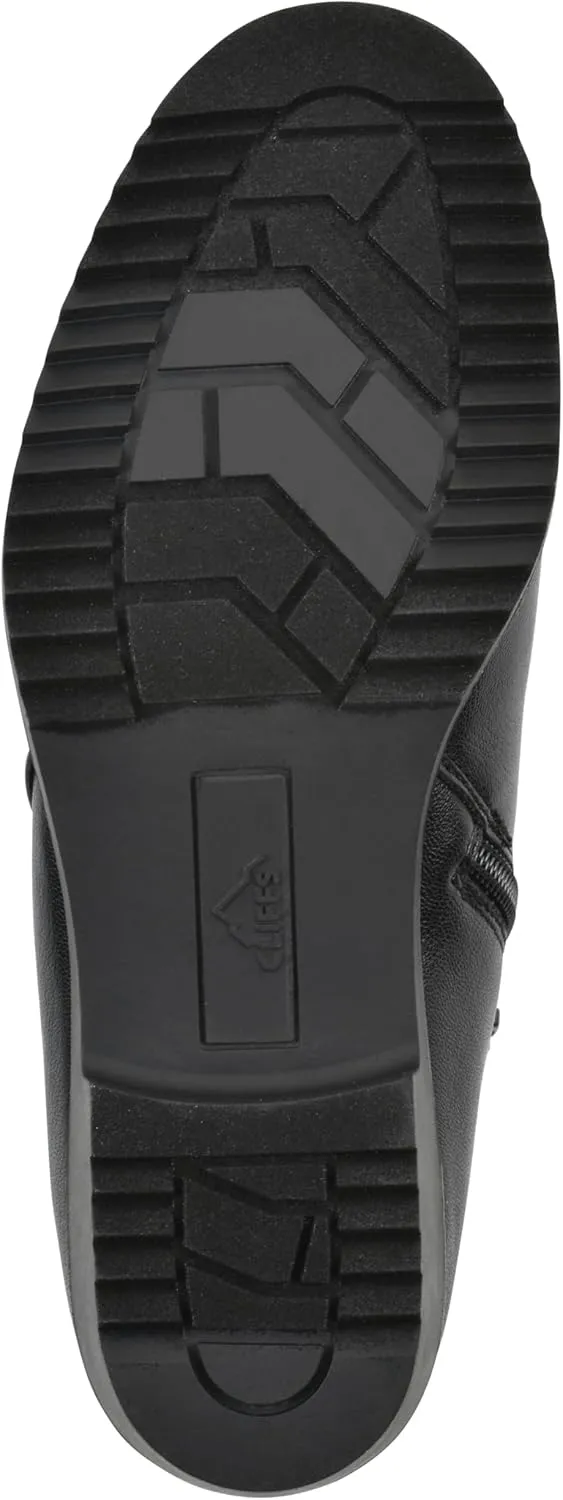 CLIFFS BY WHITE MOUNTAIN Women's Durable Cushioned Block Heeled Ankle Bootie