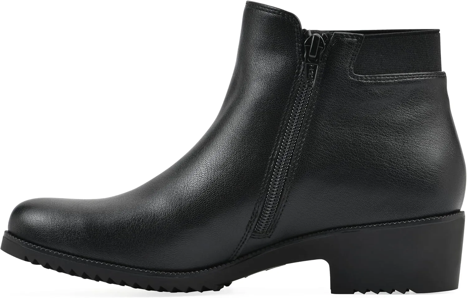 CLIFFS BY WHITE MOUNTAIN Women's Durable Cushioned Block Heeled Ankle Bootie