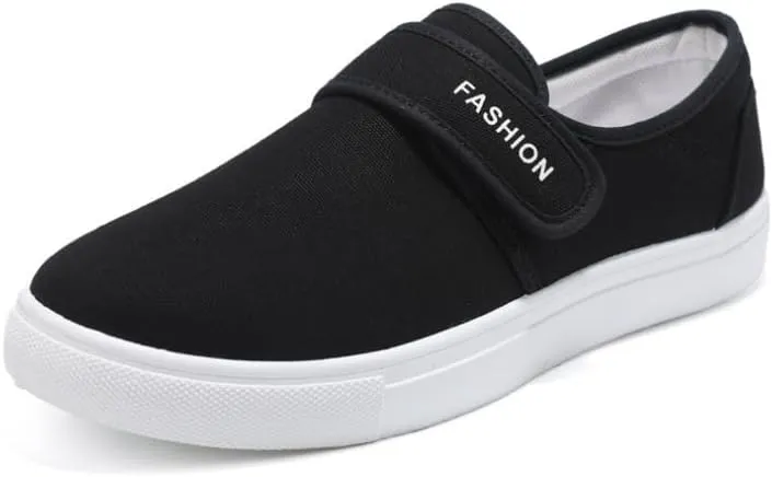 Comfortable Men's Canvas Skate Shoes for Autumn, Halloween - Black/Grey/Khaki