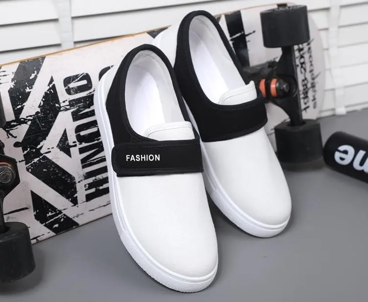 Comfortable Men's Canvas Skate Shoes for Autumn, Halloween - Black/Grey/Khaki