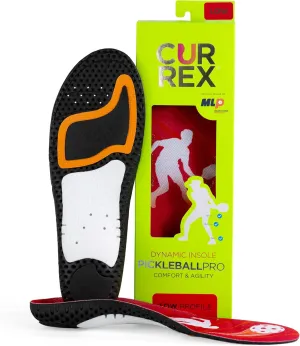 CURREX PICKLEBALLPRO Insoles for Pickleball Shoes  Arch Support Inserts w/Super Grip Surface & Premium Heel Cushioning, Helps Improve Foot Stability  for Men & Women Low Arch, Medium