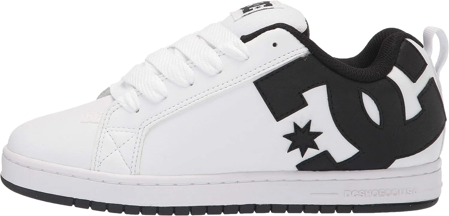 DC Men's Court Graffik Casual Low Top Skate Shoe Sneaker