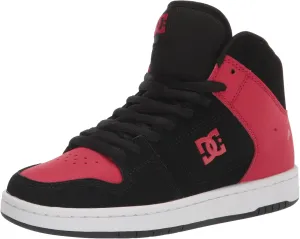 DC Men's Manteca 4 Hi High Top Casual Skate Shoe Sneaker, Black/RED, 8.5