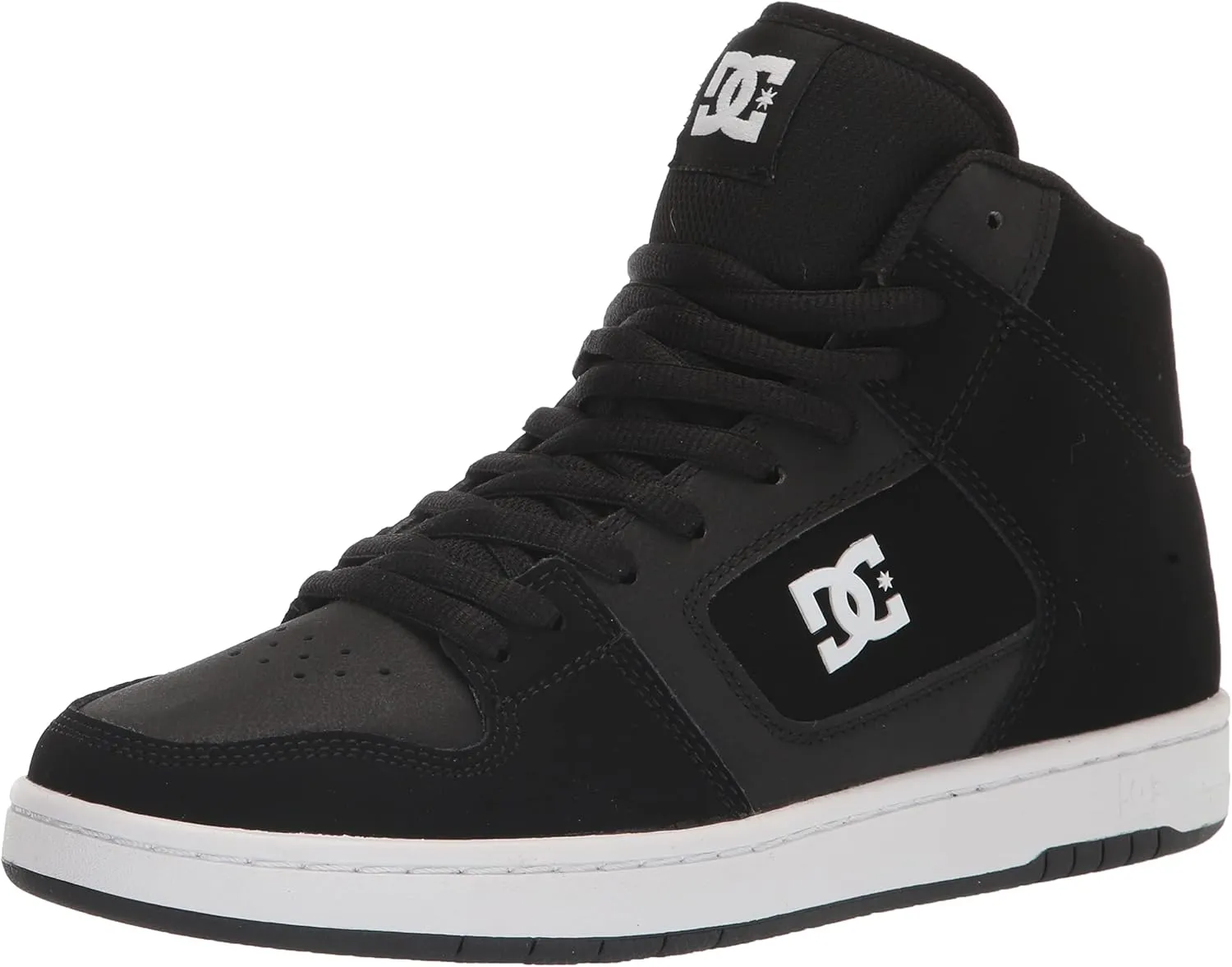 DC Men's Manteca 4 Hi High Top Casual Skate Shoe Sneaker, Black/White, 8