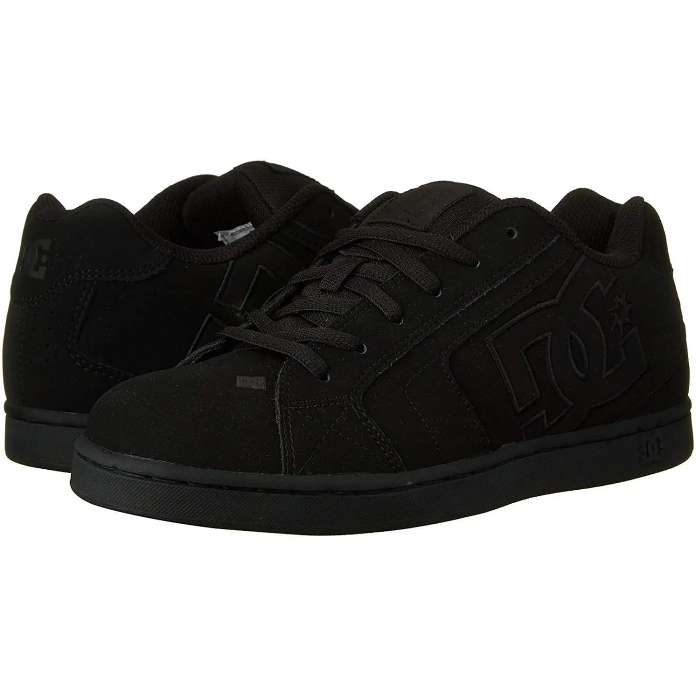 DC Net M Black Black Black Mens Leather Skate Trainer