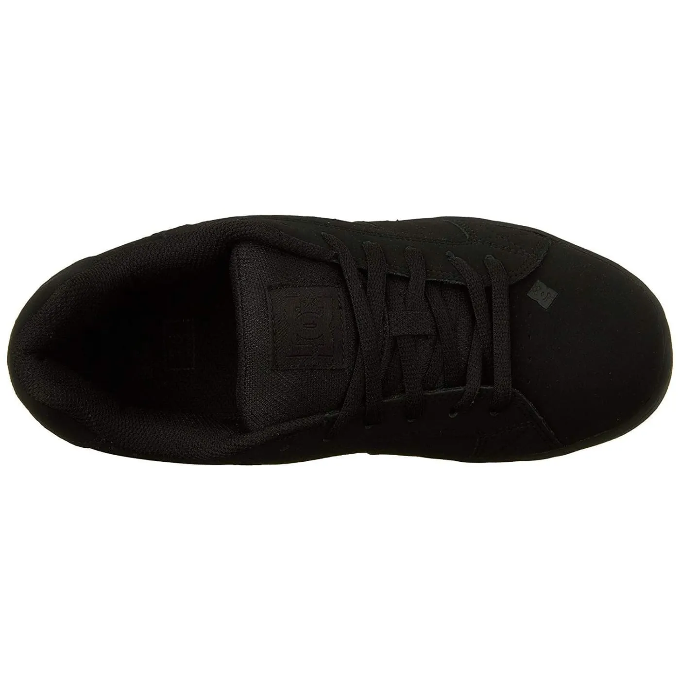DC Net M Black Black Black Mens Leather Skate Trainer