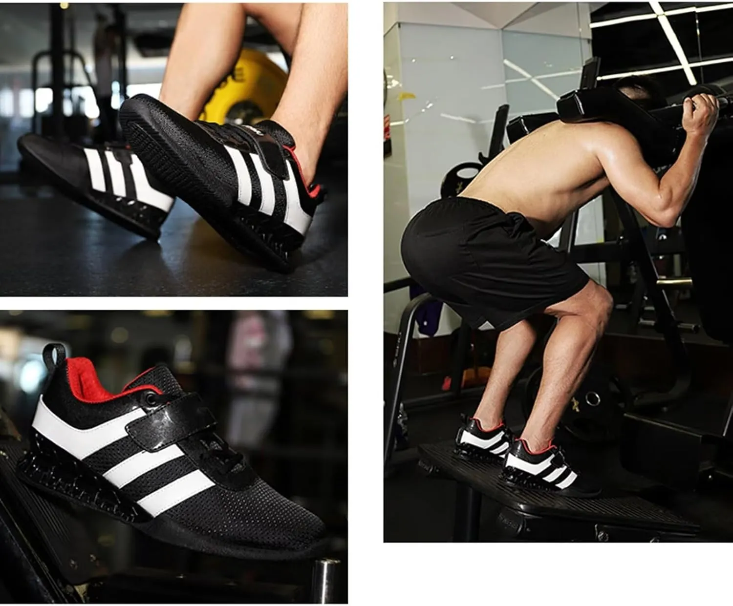 Deadlift Shoes for Mens Powerlifting & Squat Shoes Gym Training Squat Sneaker Indoor Fitness Sneakers Balance Comprehensive Training Shoes
