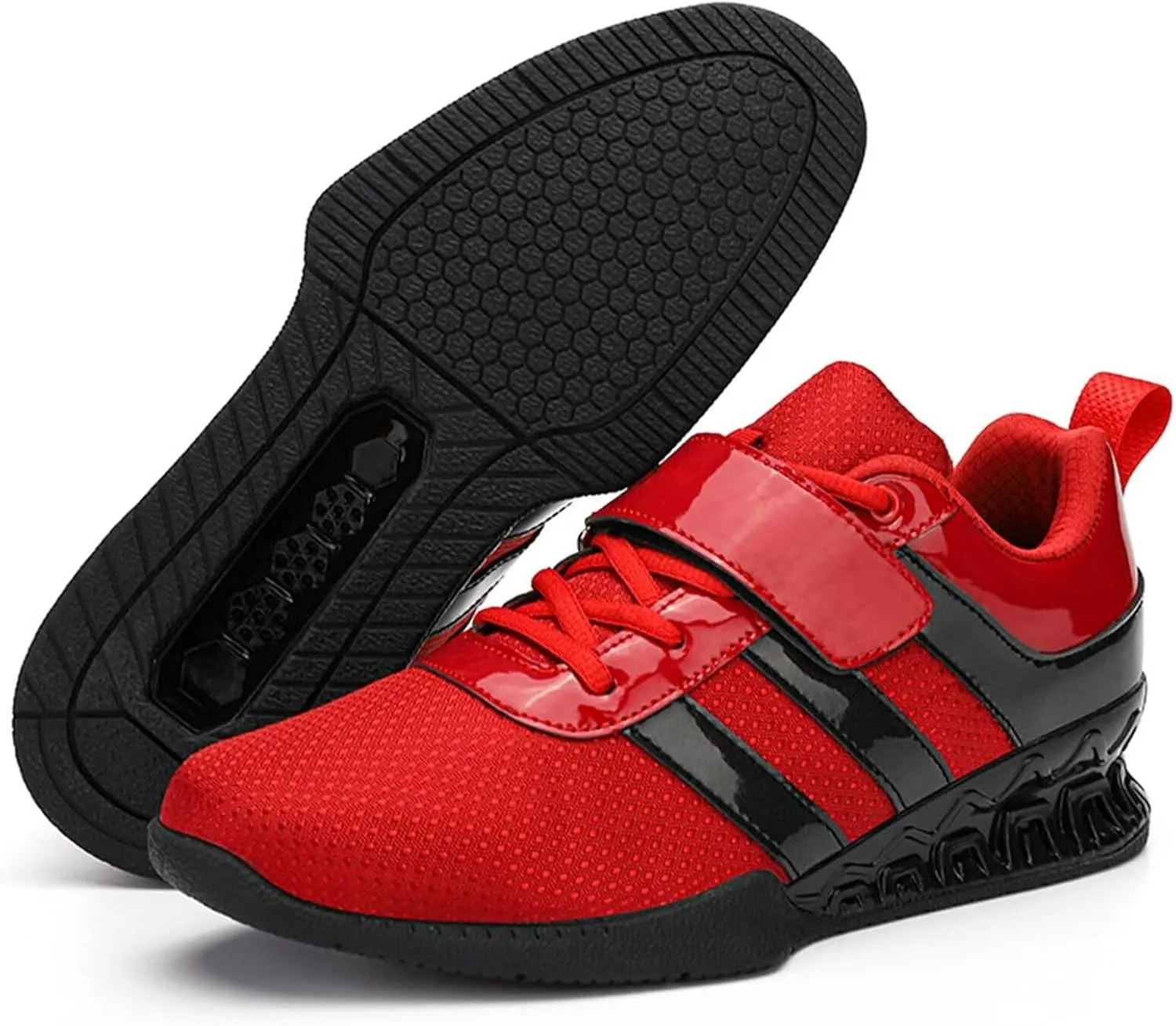 Deadlift Shoes for Mens Powerlifting & Squat Shoes Gym Training Squat Sneaker Indoor Fitness Sneakers Balance Comprehensive Training Shoes