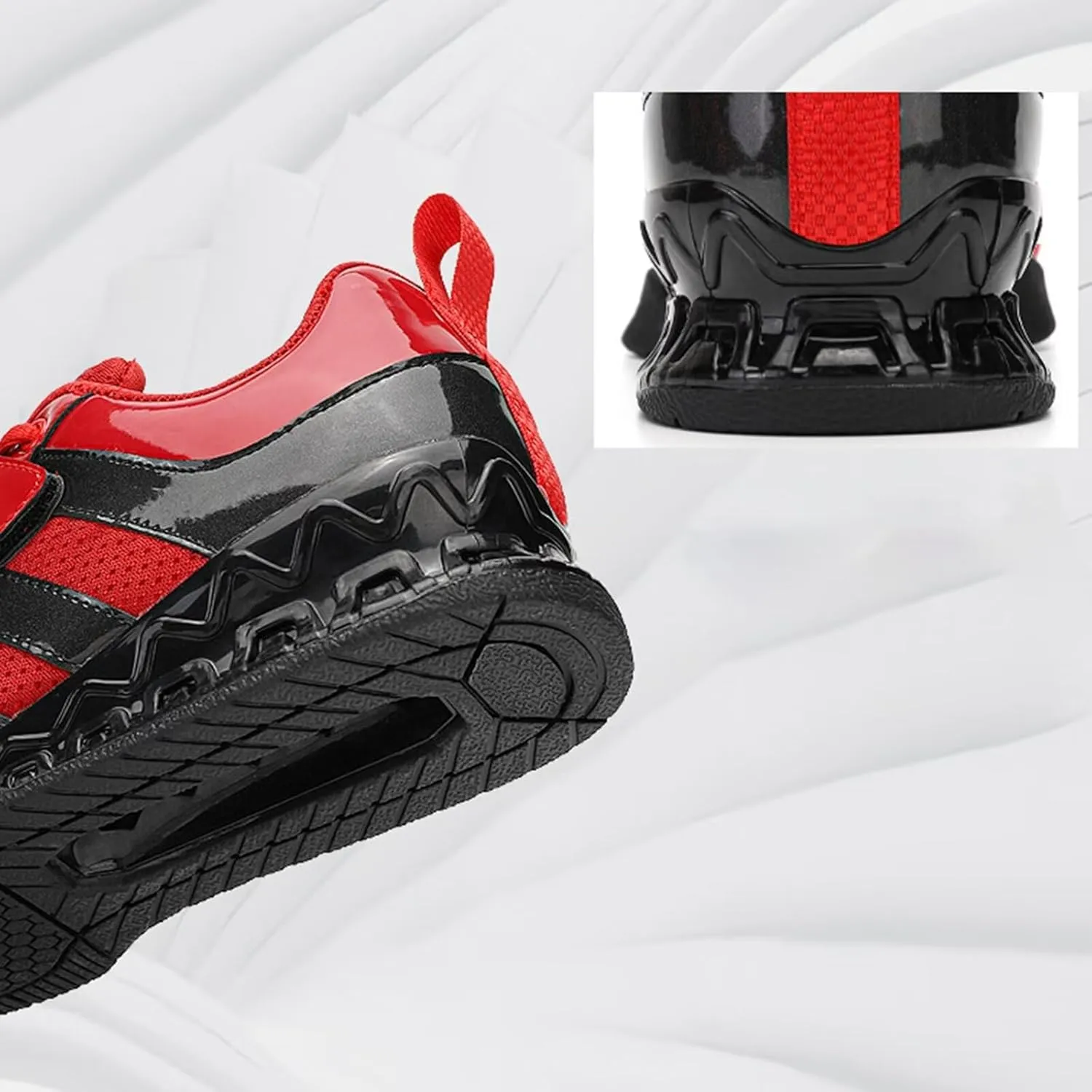 Deadlift Shoes for Mens Powerlifting & Squat Shoes Gym Training Squat Sneaker Indoor Fitness Sneakers Balance Comprehensive Training Shoes