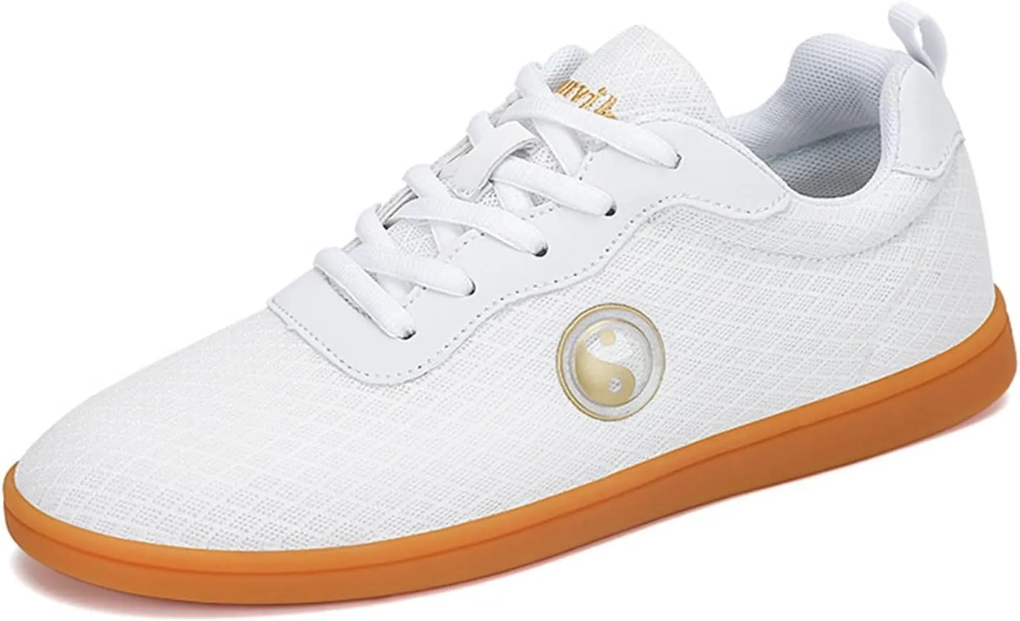 DHAEY Martial Art Kung Fu Tai Chi Training Shoes Mesh Cloth Breathable Oxford Sole Soft Bottom Non-Slip Martial Arts Boxing Shoes (Color : White, Size : 11 Women/9.5 Men)
