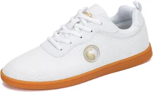 DHAEY Martial Art Kung Fu Tai Chi Training Shoes Mesh Cloth Breathable Oxford Sole Soft Bottom Non-Slip Martial Arts Boxing Shoes (Color : White, Size : 11 Women/9.5 Men)