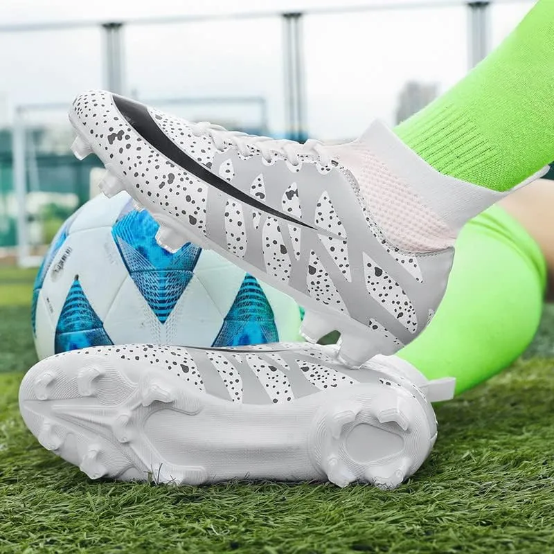 DHOVOR Men's Women's Football Boots FG Football Shoes Unisex Adult Athletics Football Trainers Football Cleats Teenagers Soccer Shoes