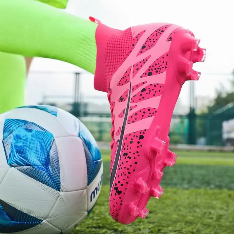 DHOVOR Men's Women's Football Boots FG Football Shoes Unisex Adult Athletics Football Trainers Football Cleats Teenagers Soccer Shoes