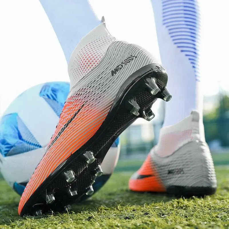 DHOVOR Men's Women's Football Boots FG Football Shoes Unisex Adult Athletics Football Trainers Football Cleats Teenagers Soccer Shoes