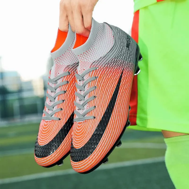 DHOVOR Men's Women's Football Boots FG Football Shoes Unisex Adult Athletics Football Trainers Football Cleats Teenagers Soccer Shoes