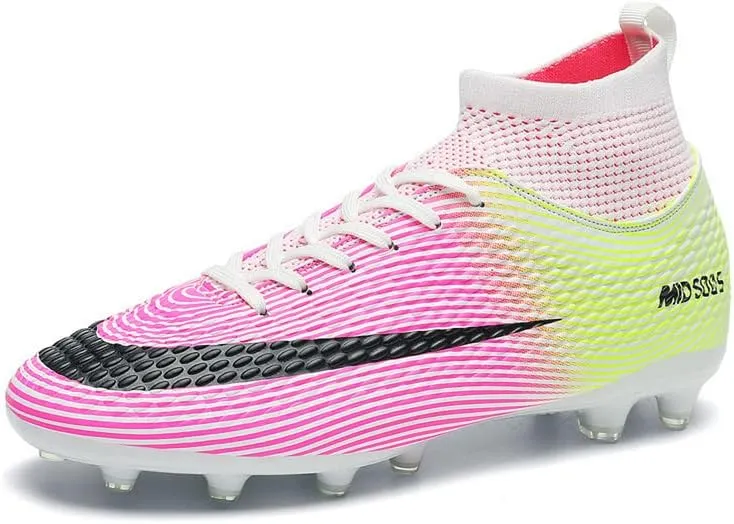 DHOVOR Men's Women's Football Boots FG Football Shoes Unisex Adult Athletics Football Trainers Football Cleats Teenagers Soccer Shoes