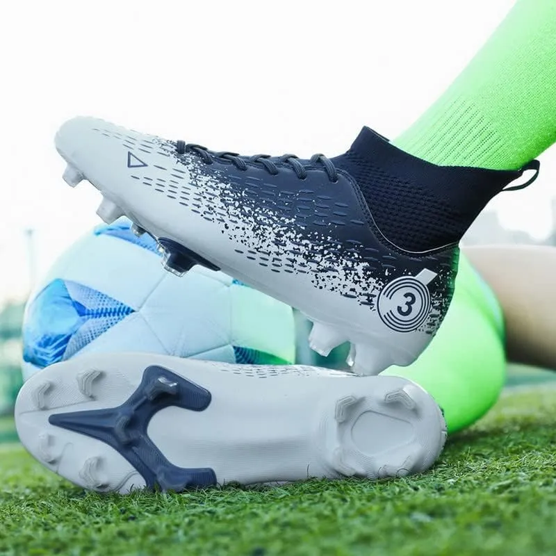 DHOVOR Men's Women's Football Cleats Youth Football Shoes Unisex Adult Athletics Football Trainers Lightweight Soccer Shoes