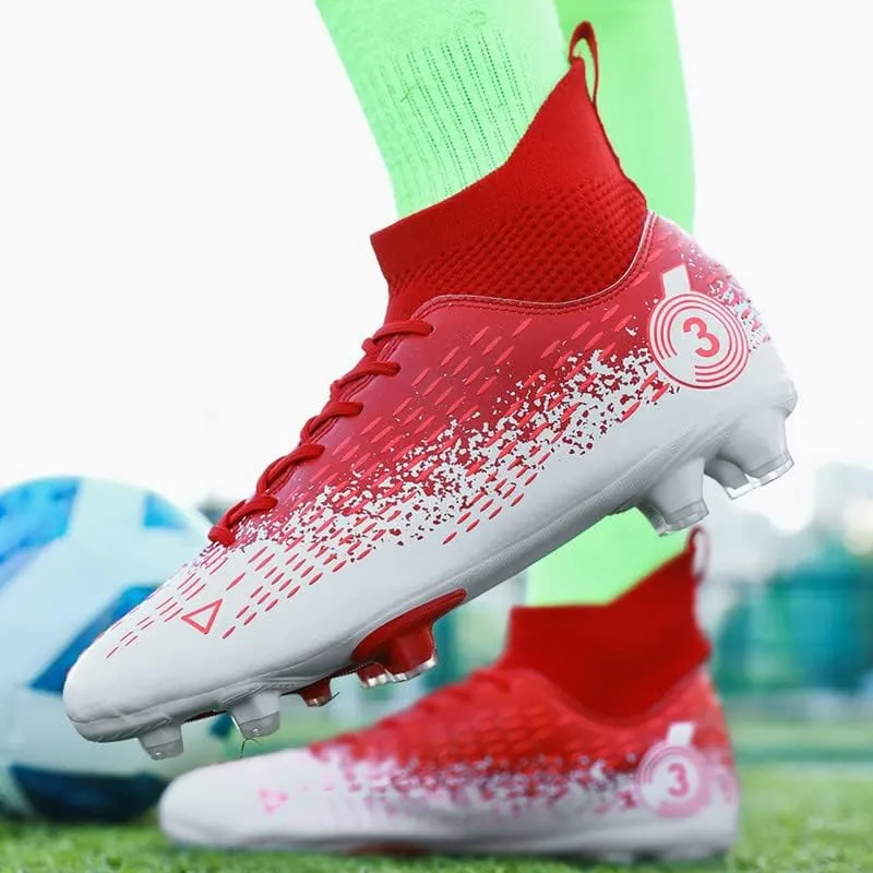 DHOVOR Men's Women's Football Cleats Youth Football Shoes Unisex Adult Athletics Football Trainers Lightweight Soccer Shoes