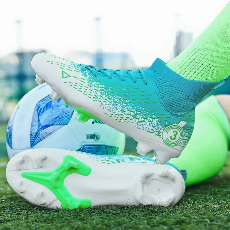 DHOVOR Men's Women's Football Cleats Youth Football Shoes Unisex Adult Athletics Football Trainers Lightweight Soccer Shoes