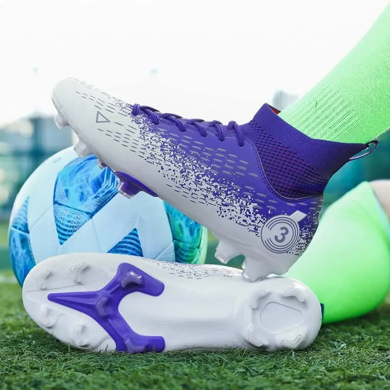 DHOVOR Men's Women's Football Cleats Youth Football Shoes Unisex Adult Athletics Football Trainers Lightweight Soccer Shoes