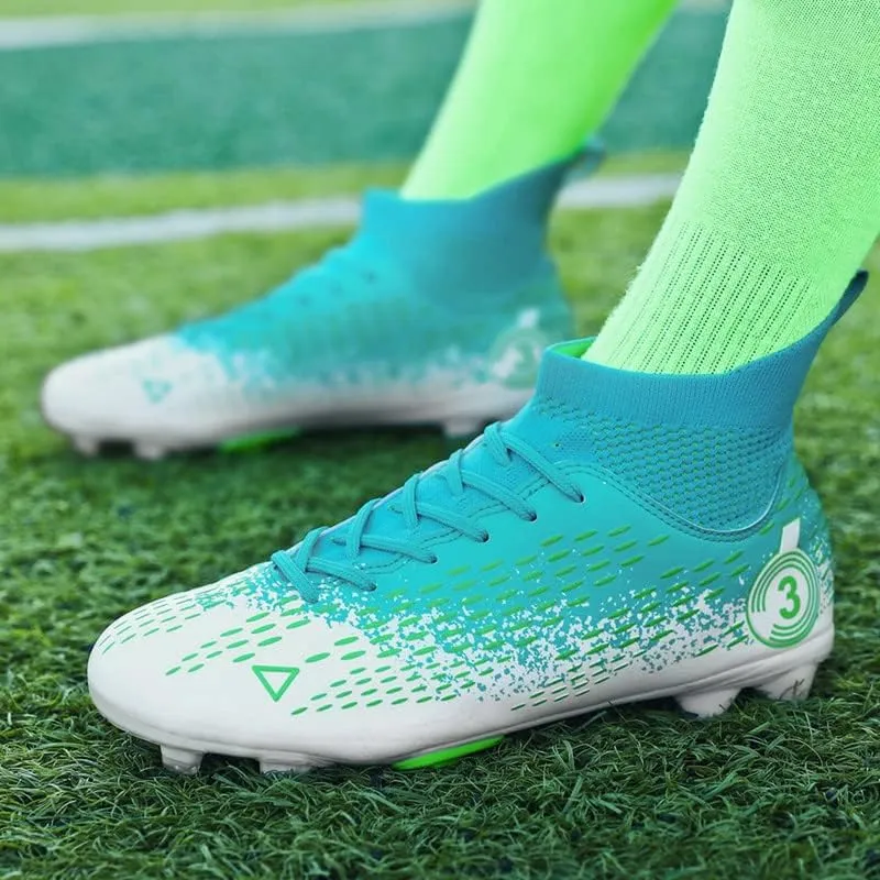 DHOVOR Men's Women's Football Cleats Youth Football Shoes Unisex Adult Athletics Football Trainers Lightweight Soccer Shoes