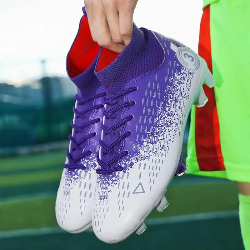 DHOVOR Men's Women's Football Cleats Youth Football Shoes Unisex Adult Athletics Football Trainers Lightweight Soccer Shoes