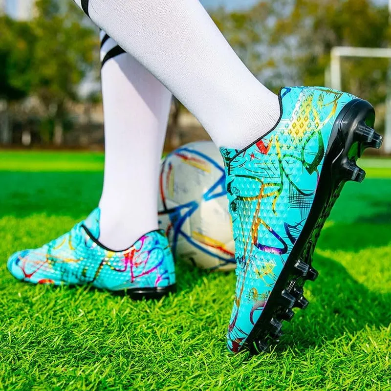 DHOVOR Mens Womens Soccer Cleats FG Football Shoes Unisex Adult Athletics Football Trainers Football Cleats Teenagers Soccer Shoes