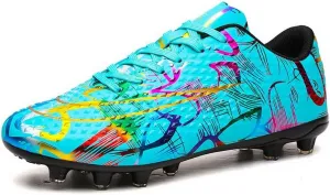 DHOVOR Mens Womens Soccer Cleats FG Football Shoes Unisex Adult Athletics Football Trainers Football Cleats Teenagers Soccer Shoes
