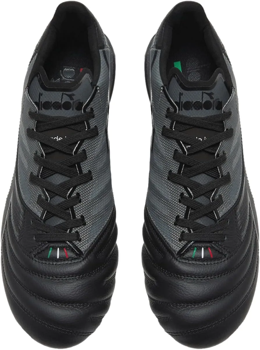 Diadora Brasil Elite Veloce GR ITA LPX Men's Firm Ground Soccer Shoes - Made in Italy, Super Lightweight, Premium Leather, Ideal for Firm Ground