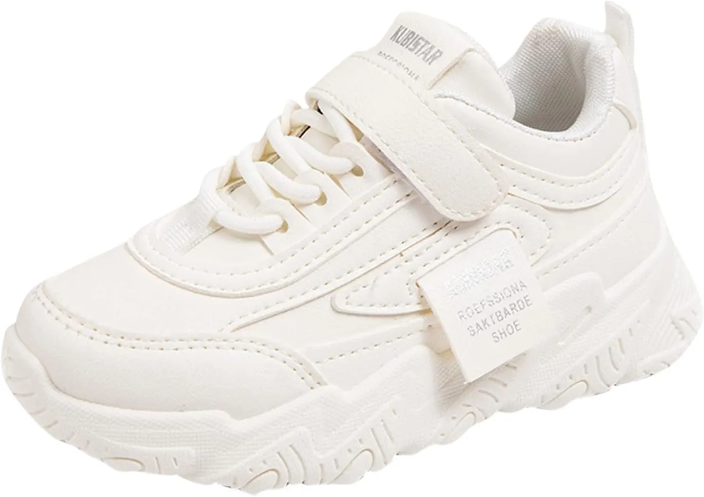 Fashion All Seasons Children Sports Shoes Girls Flat Sole Thick Sole Non Slip Light Lace Up Hook Soft Sole Baby