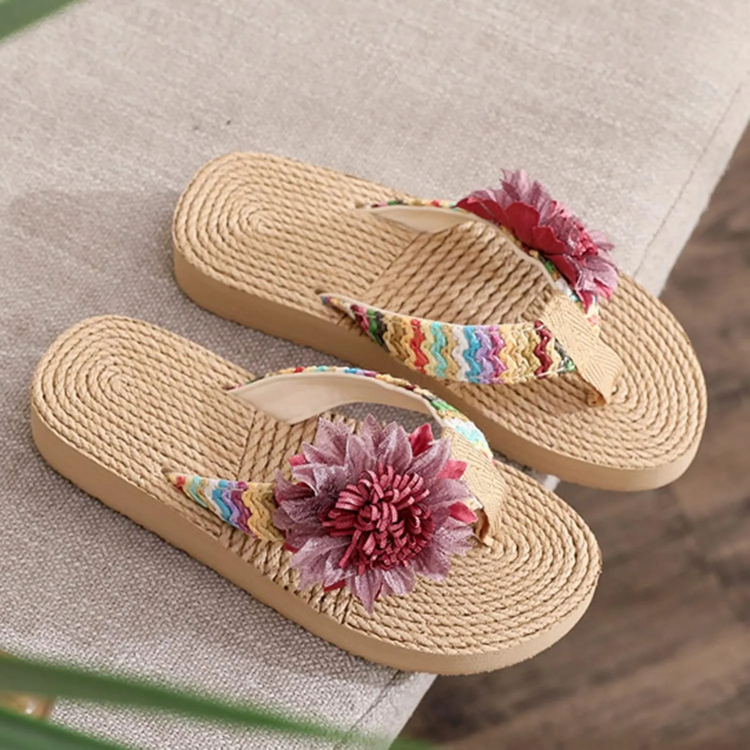 Fashion Summer Children Girls Slippers Thick Soles Colorful Flip Flops Flowers Lightweight And Toddler Hiking
