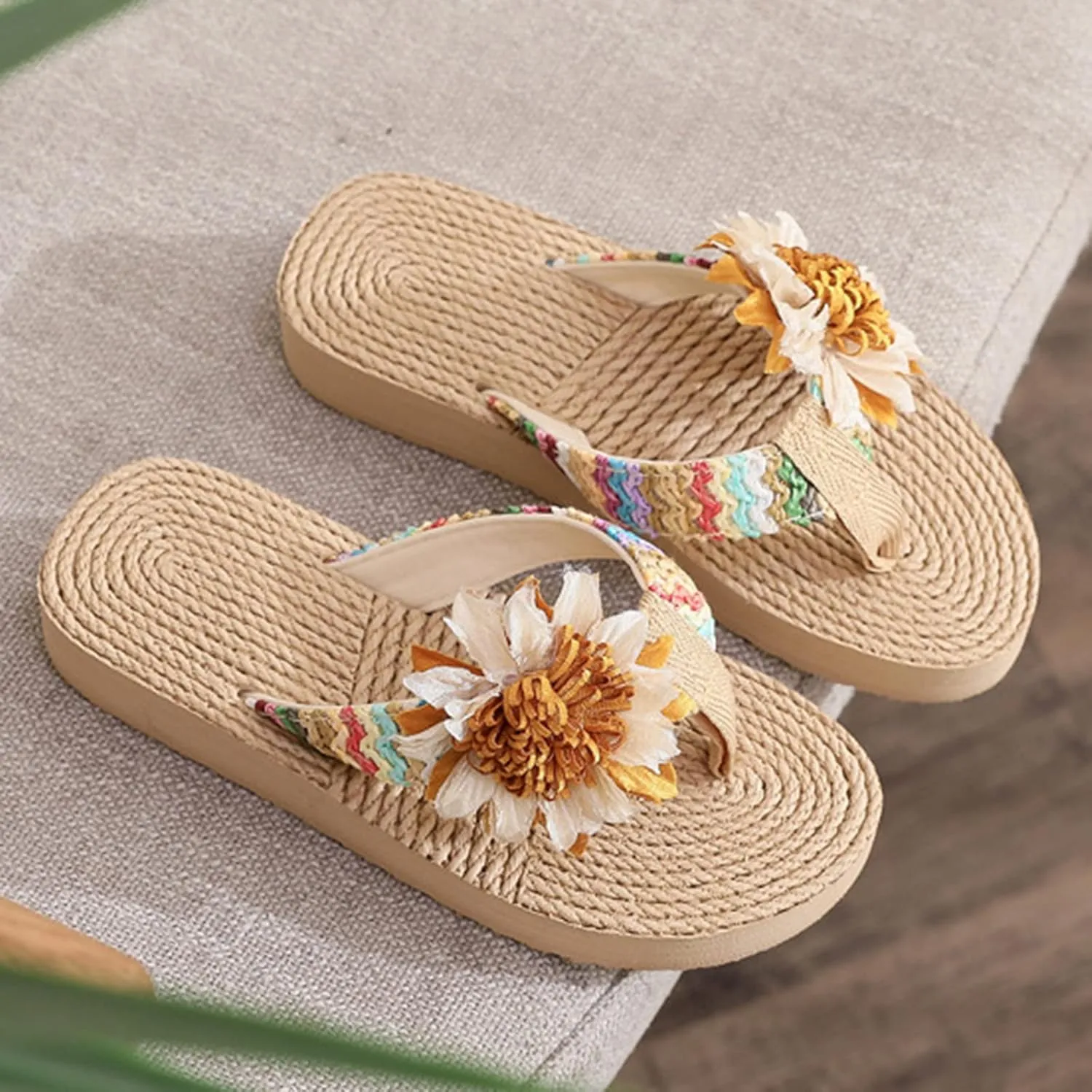 Fashion Summer Children Girls Slippers Thick Soles Colorful Flip Flops Flowers Lightweight And Toddler Hiking