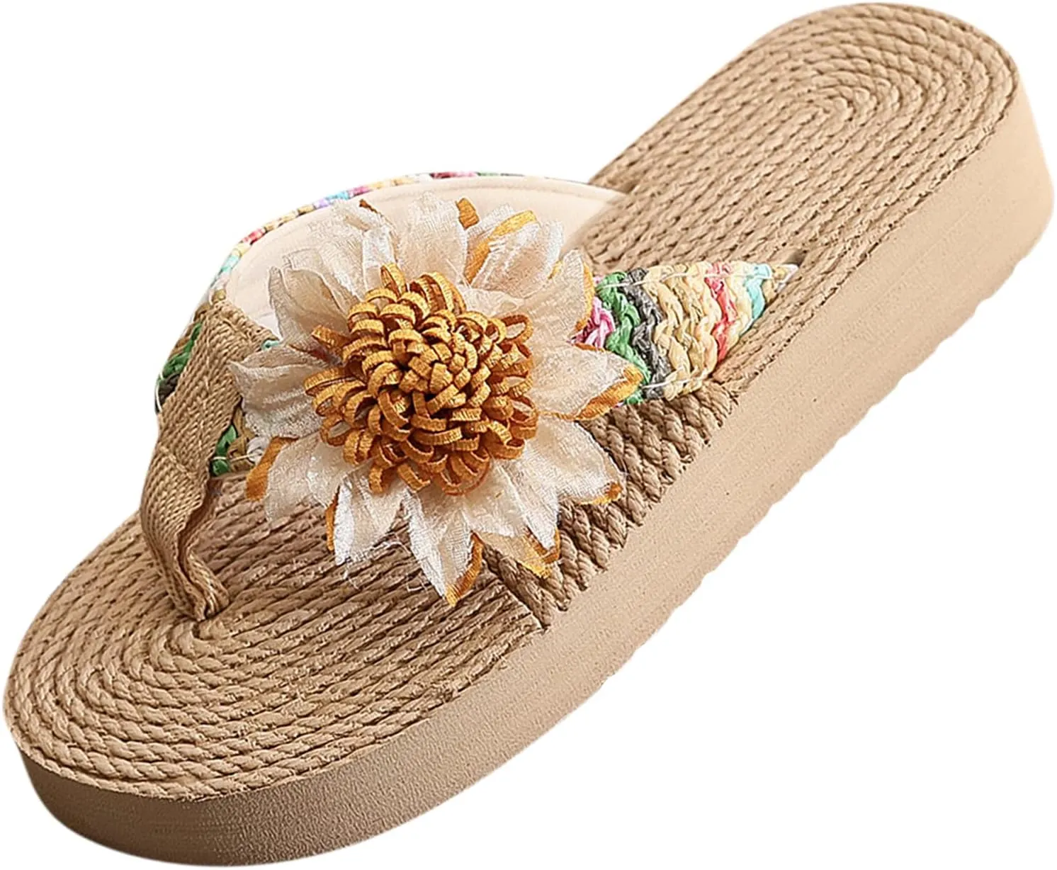 Fashion Summer Children Girls Slippers Thick Soles Colorful Flip Flops Flowers Lightweight And Toddler Hiking