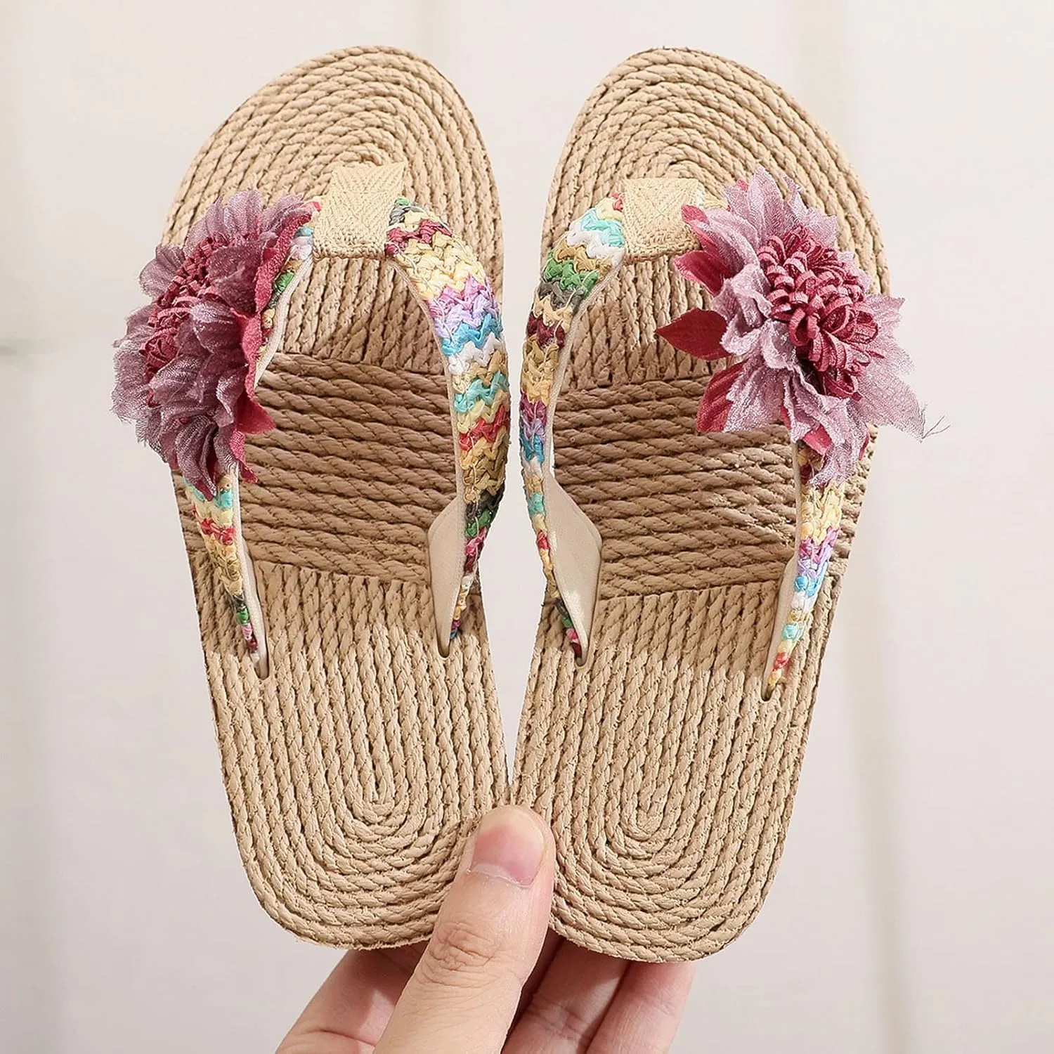 Fashion Summer Children Girls Slippers Thick Soles Colorful Flip Flops Flowers Lightweight And Toddler Hiking