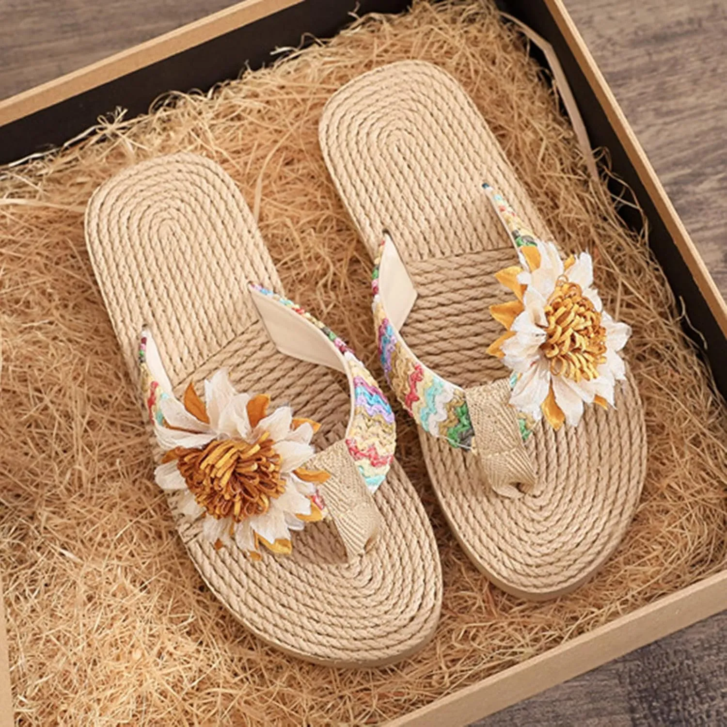 Fashion Summer Children Girls Slippers Thick Soles Colorful Flip Flops Flowers Lightweight And Toddler Hiking