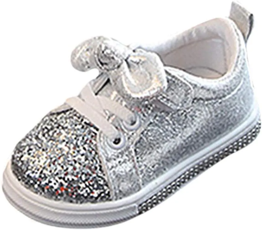 Floral Sneaker Baby Run Baby Girls Sequins Bling Children Boys Sport Crystal Bowknot Shoes Baby Shoes Toddler Shoes Girl Wide