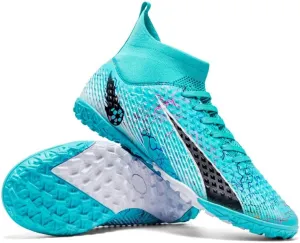 Football Cleats Men Women, Non-Slip High Top Soccer Shoes Lightweight Shock Resistant Training Boots Sneaker Breathable Professional Turf Shoes Sport Athletic Ground Football Boots Soccer Cleats