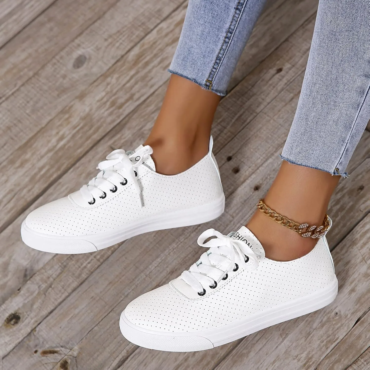 Girls Ballerina Walking Flat Shoes Women Casual Shoes Fashion Simple Solid Color White Lace Up Flat Comfortable Non Slip Shoes Espadrilles Workout Gym Outdoor Shoes