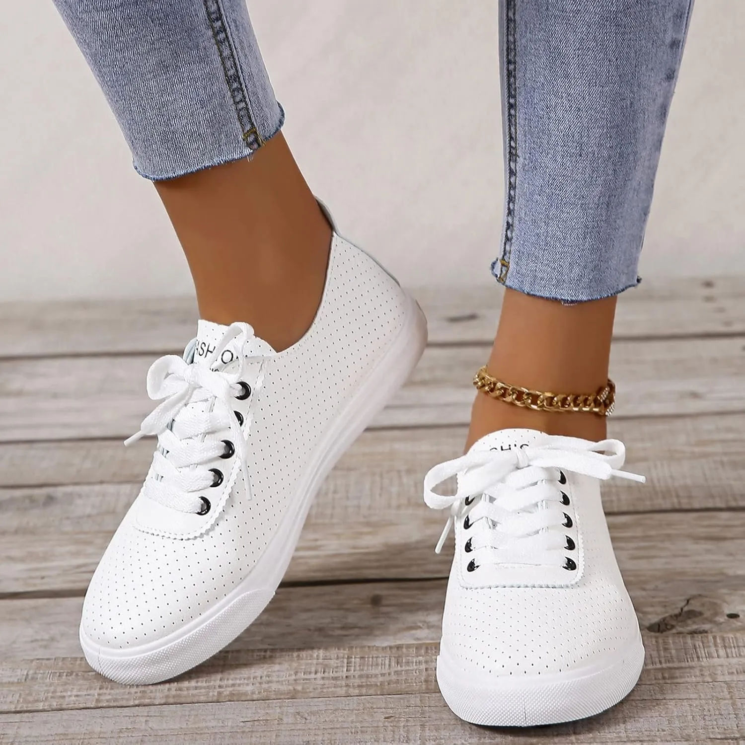 Girls Ballerina Walking Flat Shoes Women Casual Shoes Fashion Simple Solid Color White Lace Up Flat Comfortable Non Slip Shoes Espadrilles Workout Gym Outdoor Shoes