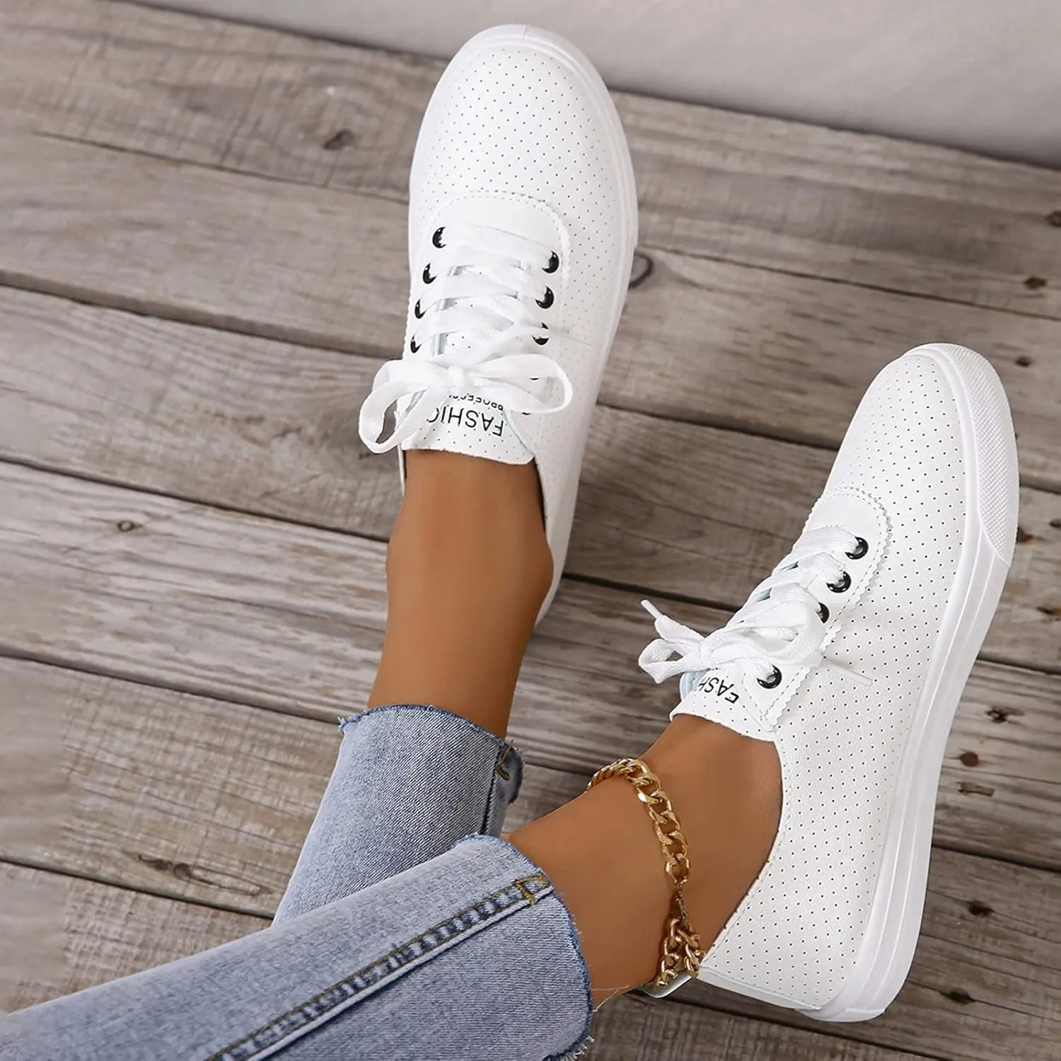 Girls Ballerina Walking Flat Shoes Women Casual Shoes Fashion Simple Solid Color White Lace Up Flat Comfortable Non Slip Shoes Espadrilles Workout Gym Outdoor Shoes