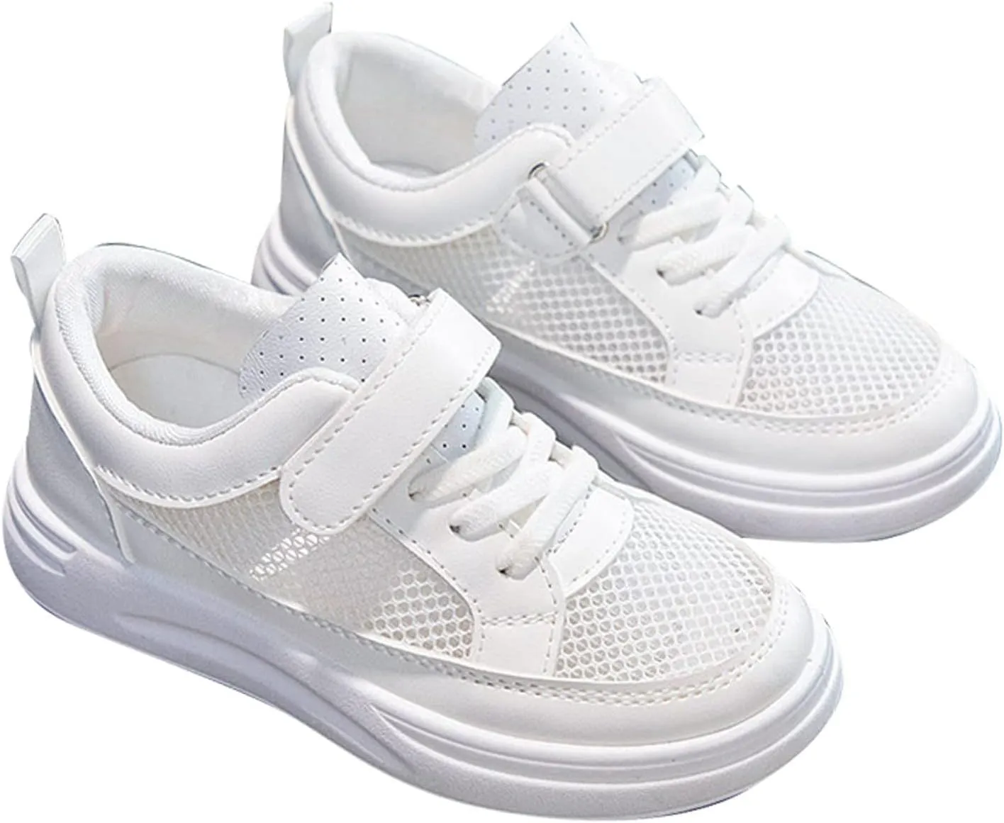 Girls Boys Mesh Breathable Non Slip Tennis Shoes Casual Running Sports Walking Athletic Shoes Comfort Kids Shoes Size 4