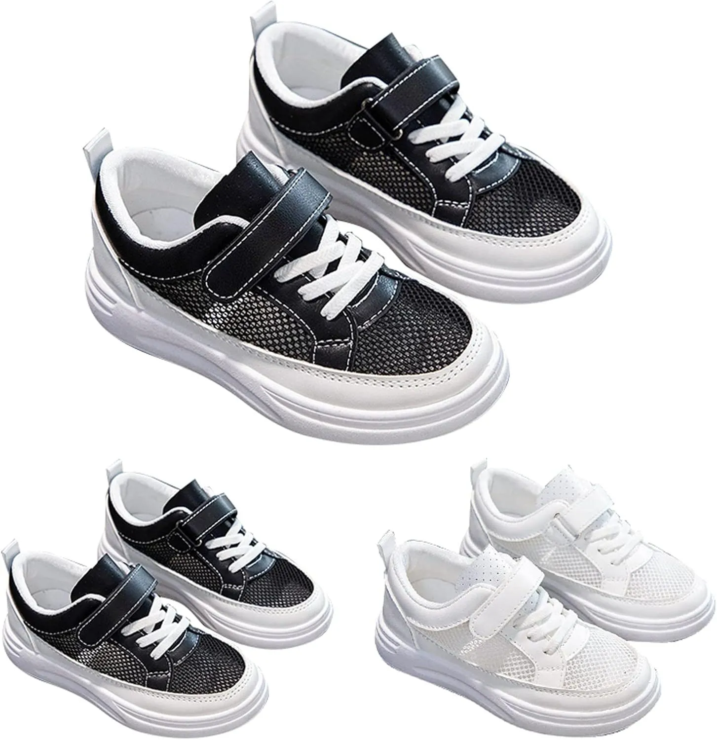 Girls Boys Mesh Breathable Non Slip Tennis Shoes Casual Running Sports Walking Athletic Shoes Comfort Kids Shoes Size 4