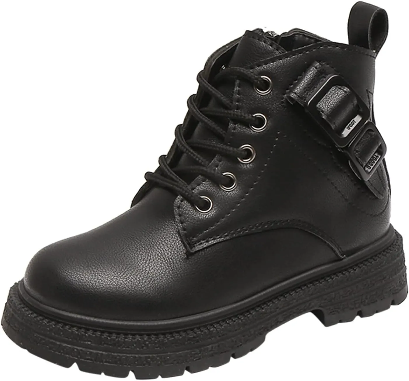 Girls Heeled Shoes Fashion Autumn And Winter Girls Boots Thick Bottom Flat Bottom Round Toe Non Slip Baby Boot