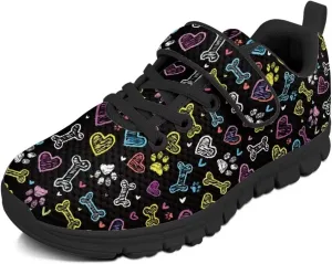 Girls' Running Shoes Mesh Breathable Tennis Shoes for School Cute Kids